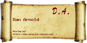 Dan Arnold névjegykártya